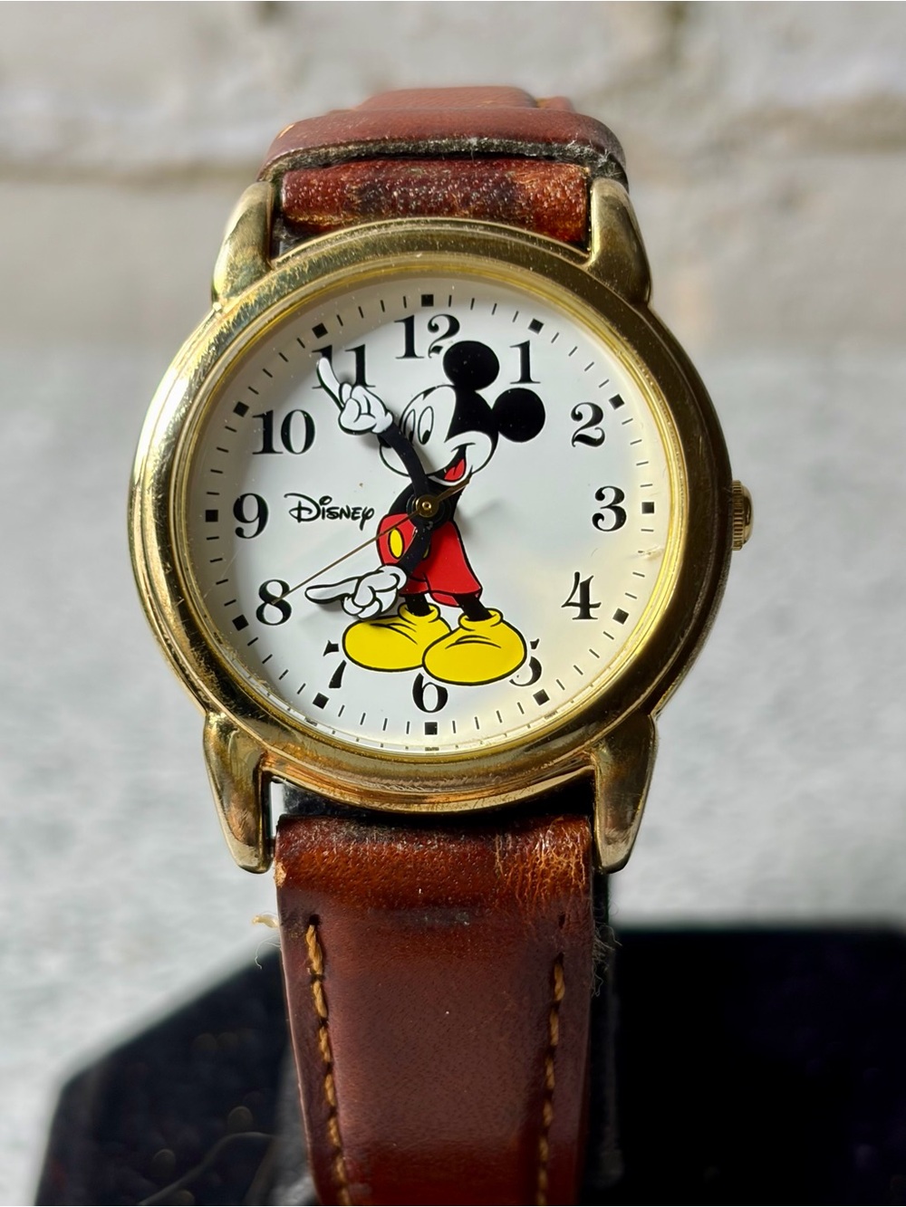 Disney Mickey Mouse Watch SII RRS58AX Gold Tone 30mm New Battery